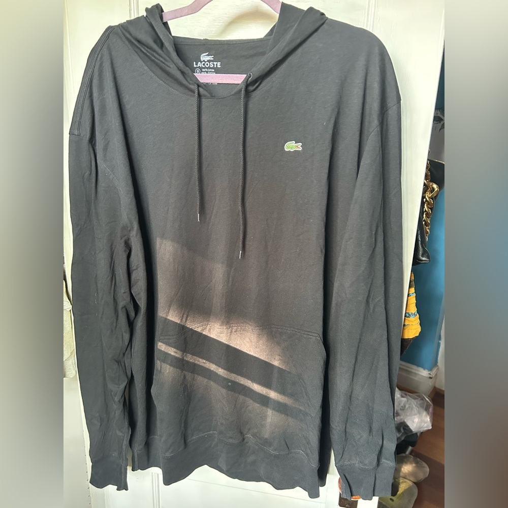 Lacoste Black, Gray, and Cream Hoodies - Picture 11 of 13
